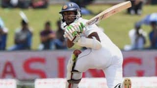 Dinesh Chandimal out for 23 on Day 3 of India vs Sri Lanka 2015, 3rd Test at Colombo (SSC)